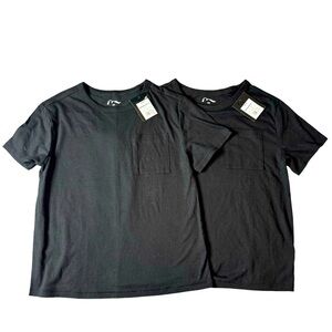New Class Art Black Tee’s, Size 8 Boys, Solid Tee w/ Pockets